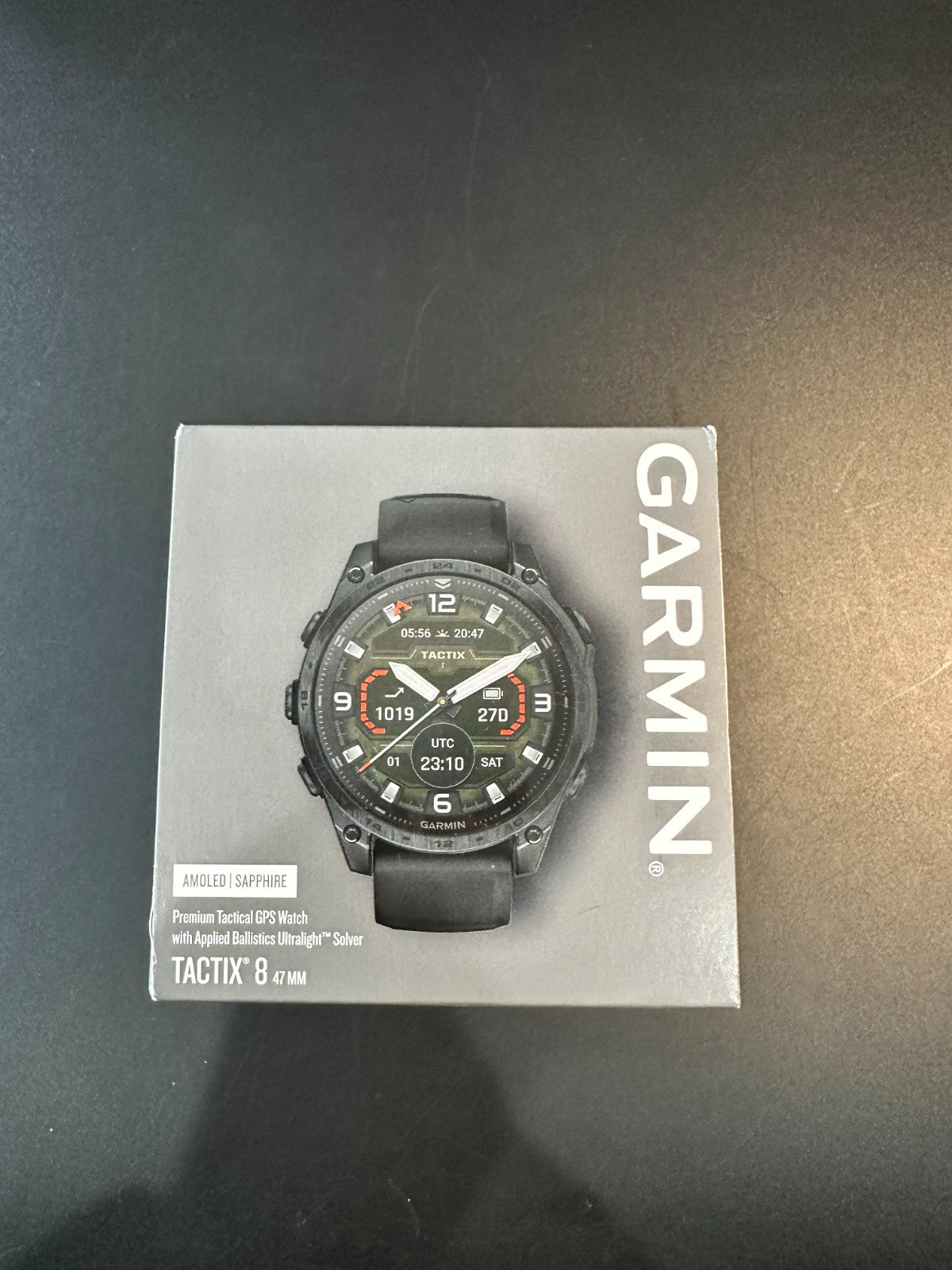 Garmin watch tactix 8 47mm watch, excellent,