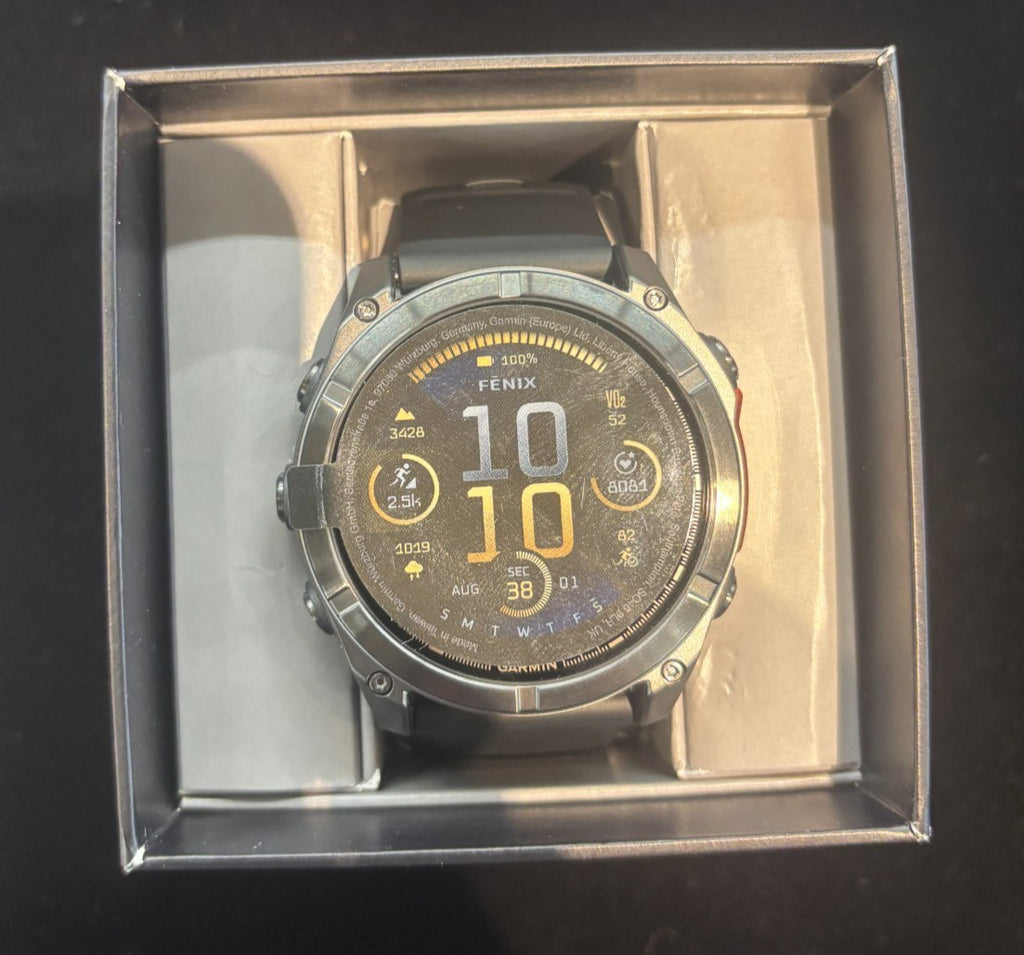 Garmin Fenix 8 Amoled 51MM Slate Gray with Black Silicone Band GPS Watch in Box