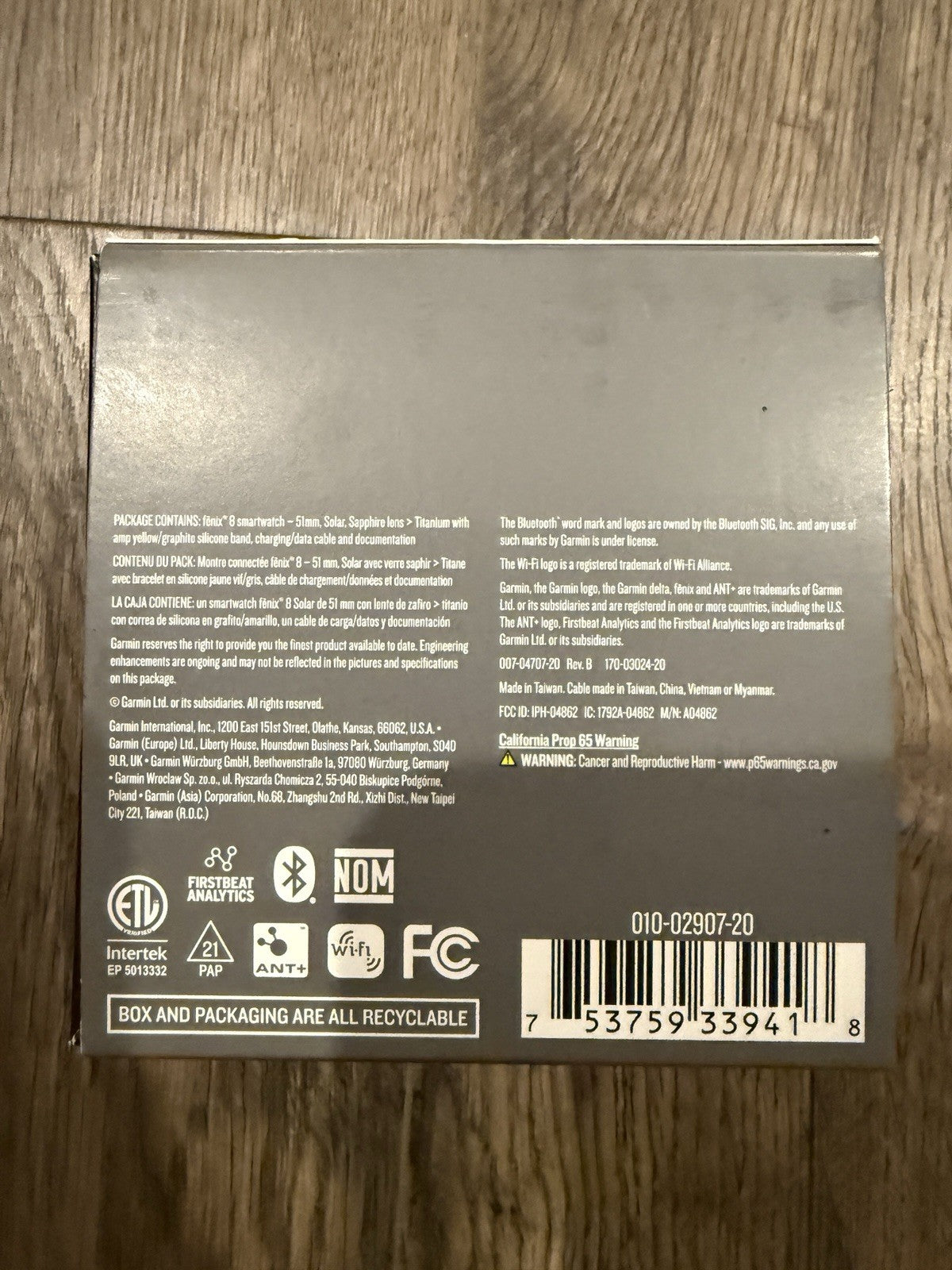 Garmin Fenix 8 51mm Solar Sapphire Premium Multisport GPS Watch